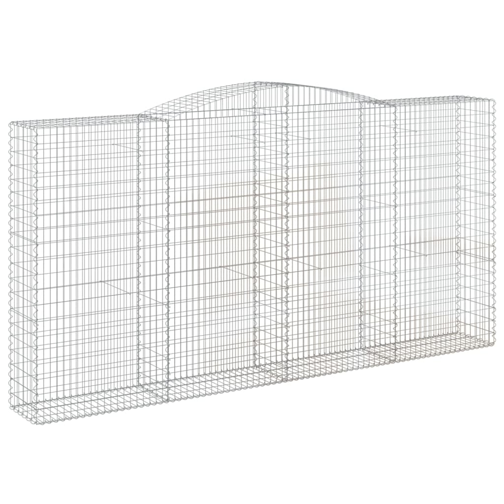 Lučne gabionske košare 7 kom 400x50x200/220cm pocinčano željezo