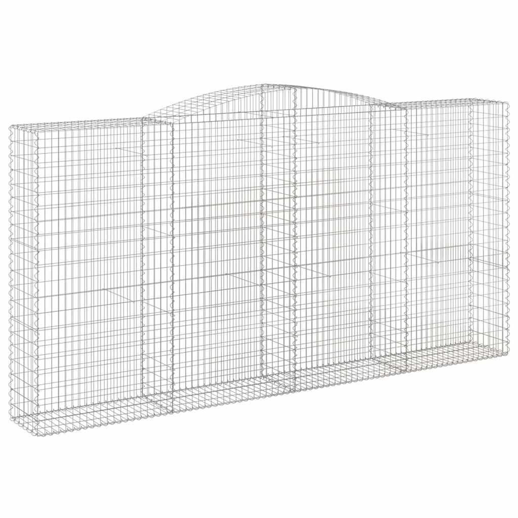 Lučne gabionske košare 10kom 400x50x200/220cm pocinčano željezo