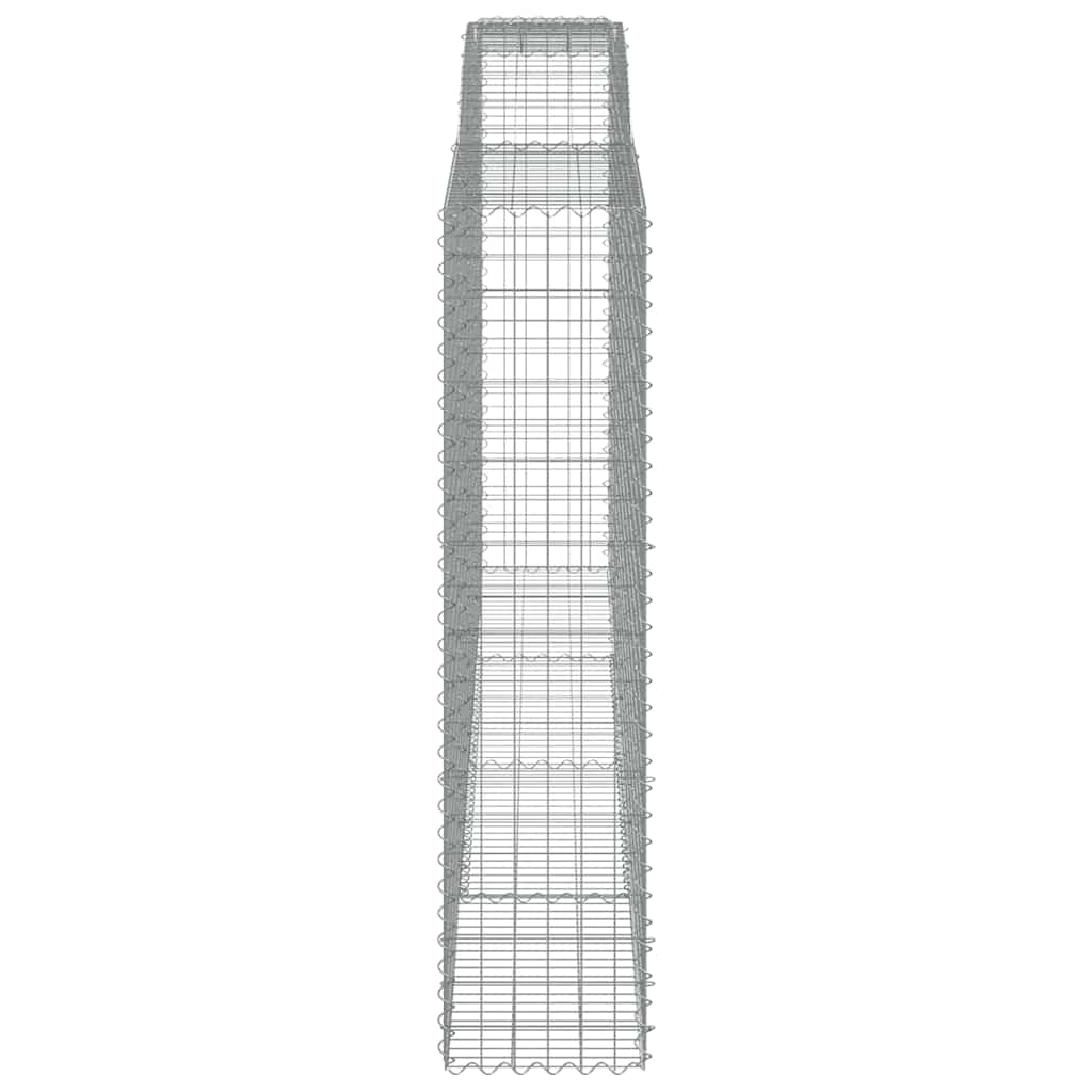 Lučne gabionske košare 10kom 400x50x200/220cm pocinčano željezo
