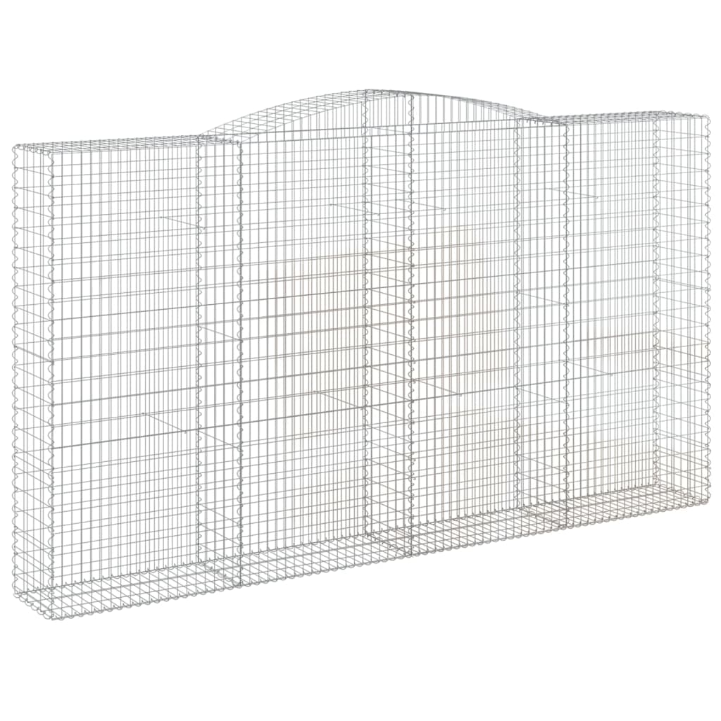 Lučne gabionske košare 4 kom 400x50x220/240cm pocinčano željezo