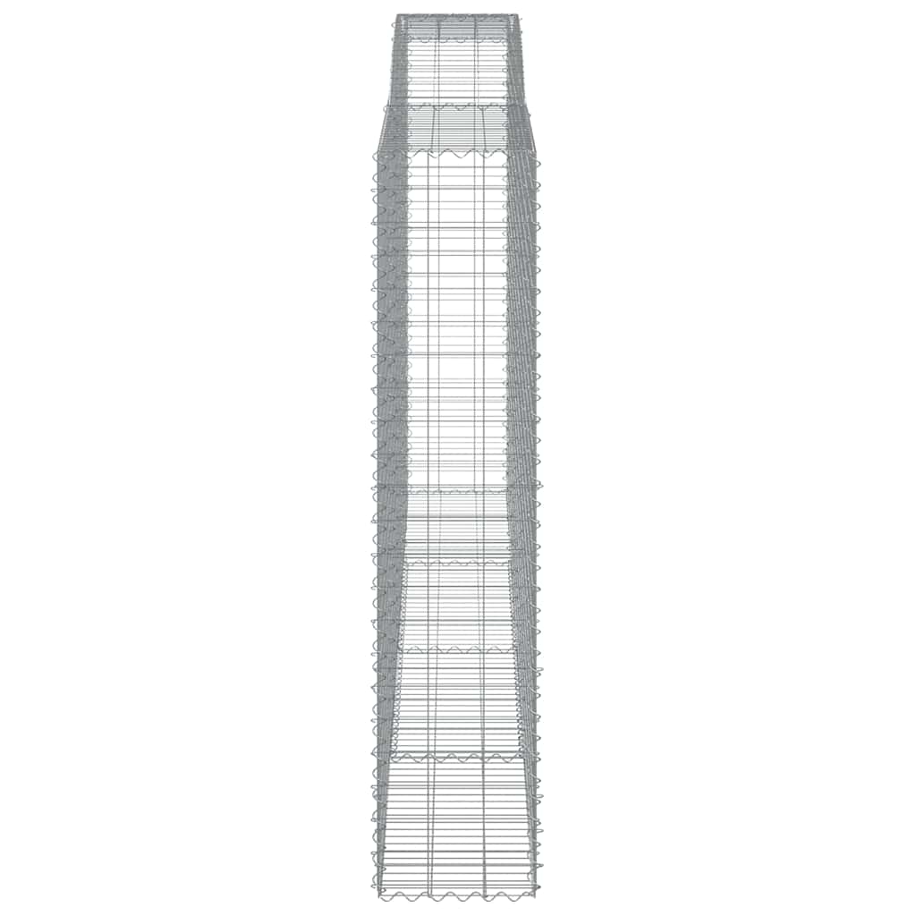 Lučne gabionske košare 5 kom 400x50x220/240cm pocinčano željezo