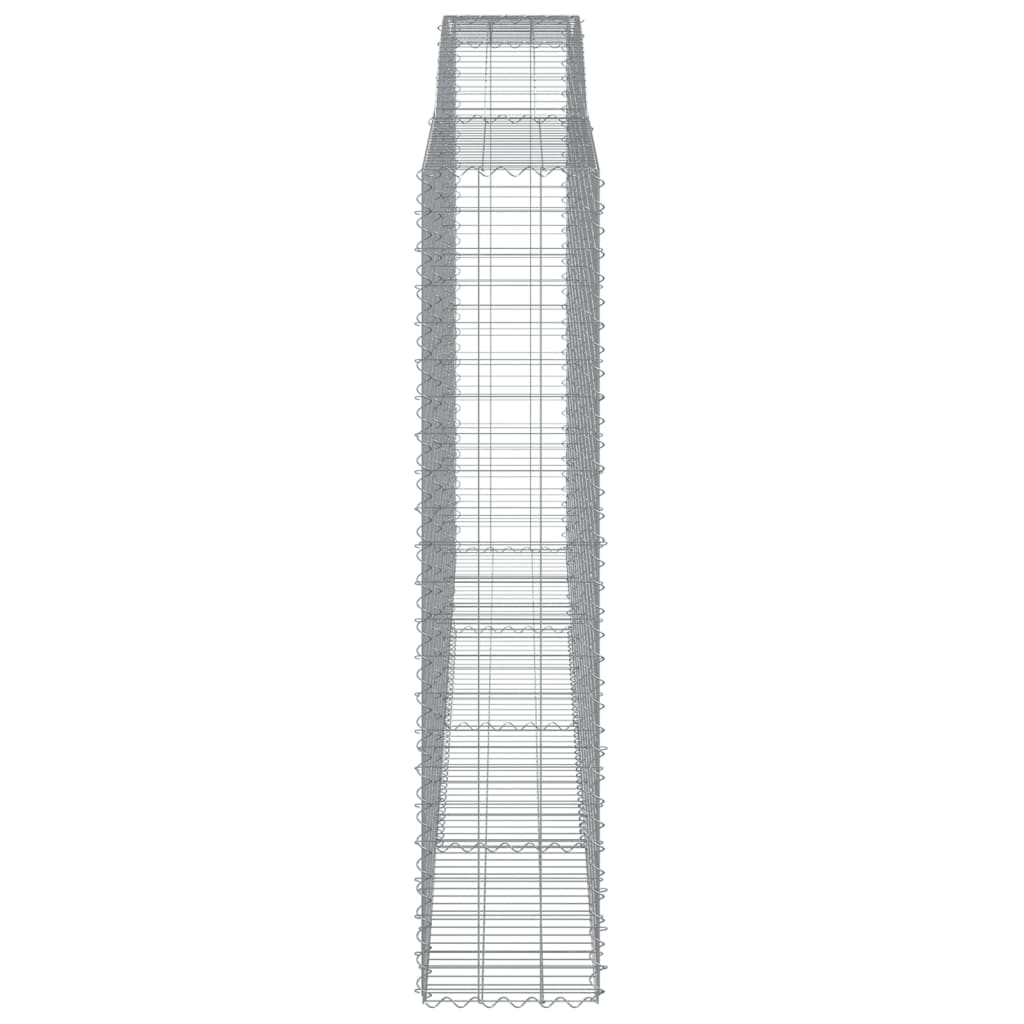 Lučne gabionske košare 7 kom 400x50x220/240cm pocinčano željezo