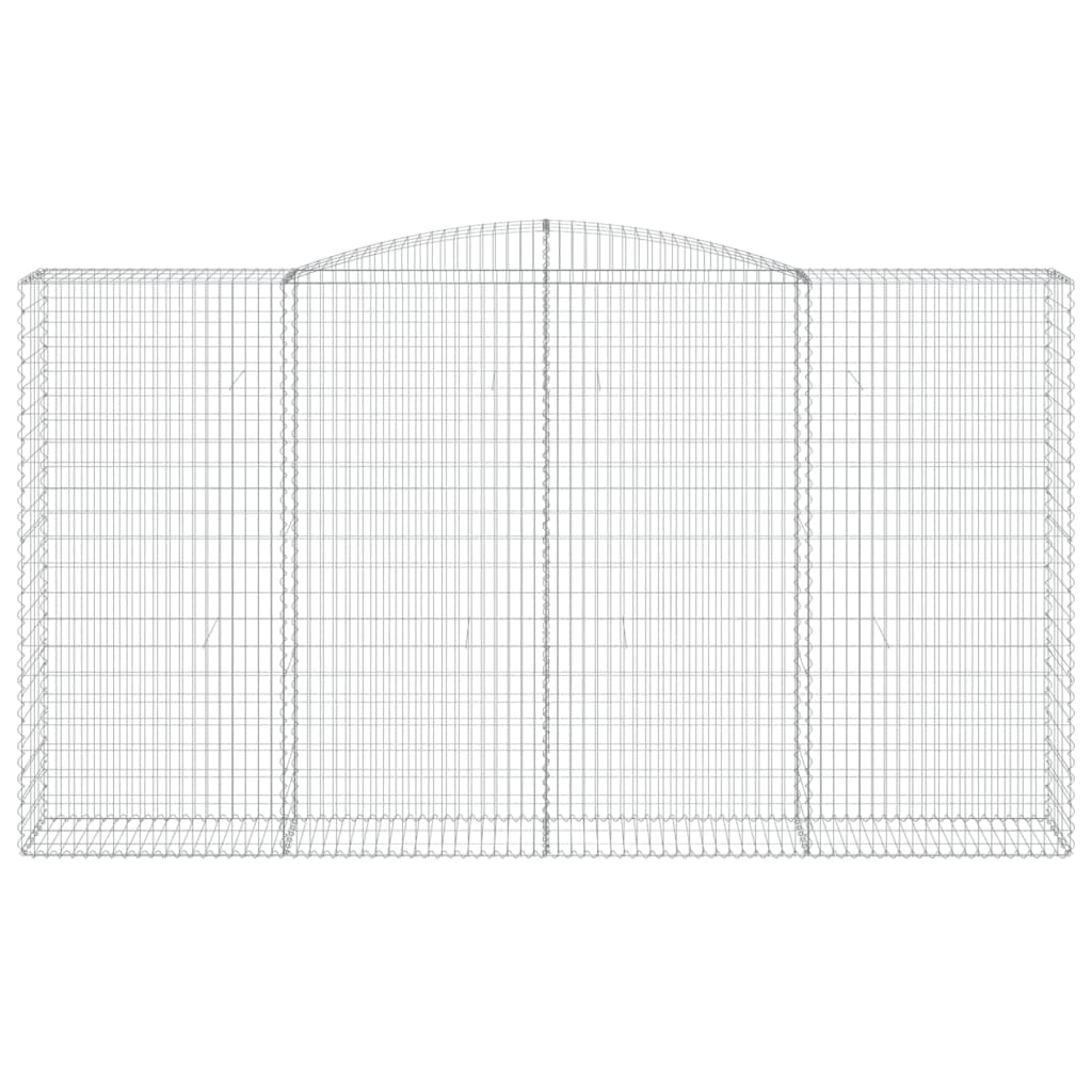 Lučne gabionske košare 9 kom 400x50x220/240cm pocinčano željezo