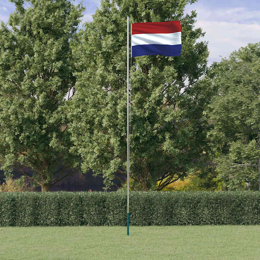 Nizozemska zastava i jarbol 6,08 m aluminijski