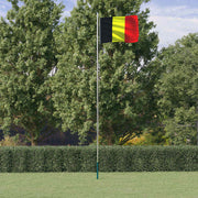 Belgijska zastava i jarbol 6,08 m aluminijski