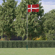 Danska zastava i jarbol 6,08 m aluminijska