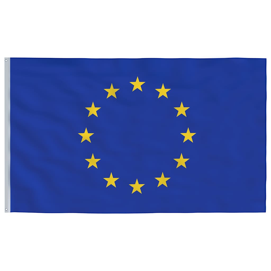 Europska zastava i jarbol 6,08 m aluminijski