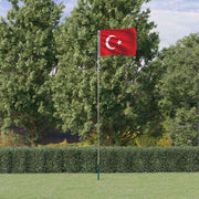 Turska zastava i jarbol 5,5 m aluminijska