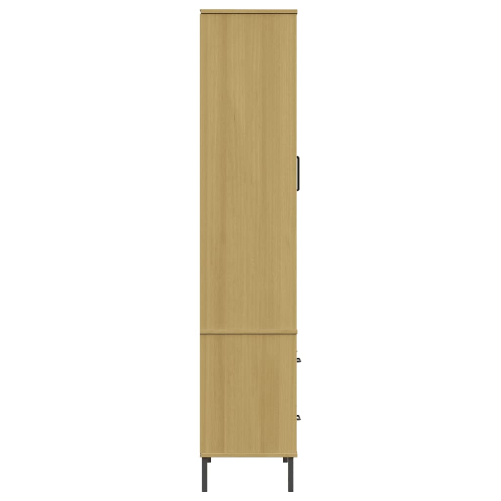 Regal za knjige smeđi 85 x 35 x 172,5 cm od masivnog drva OSLO