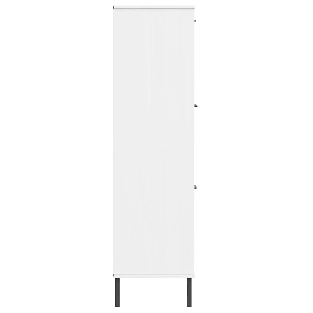 Regal za knjige bijeli 90x35x128,5 cm drveni OSLO