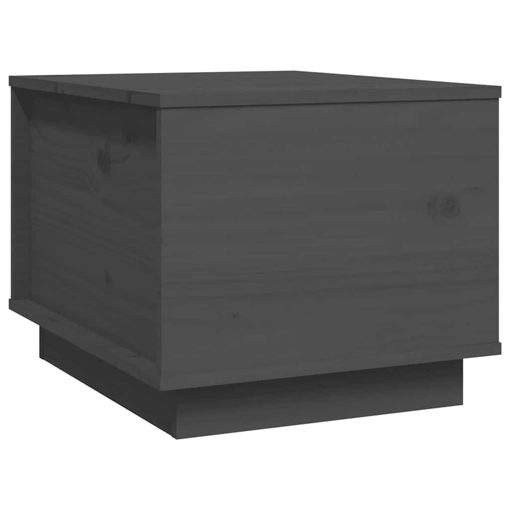 Stolić za kavu sivi 40 x 50 x 35 cm od masivne borovine