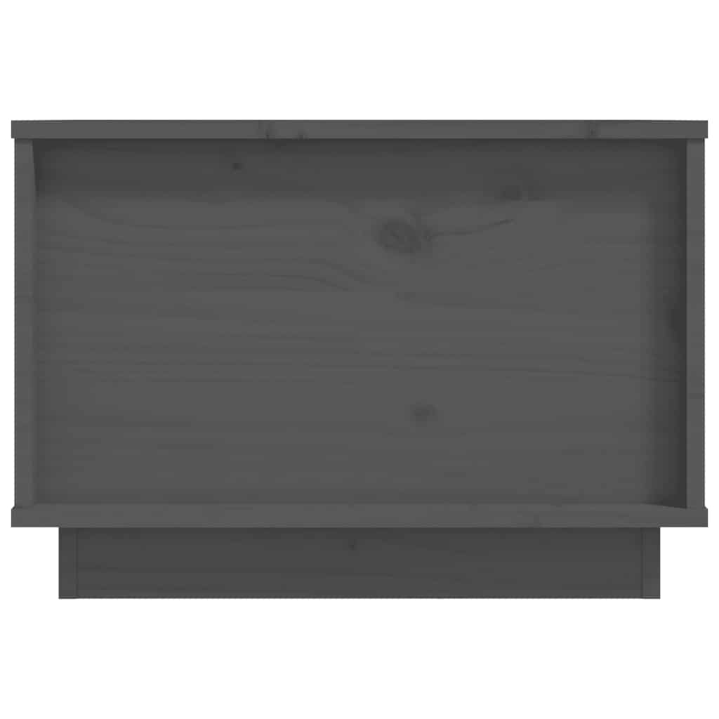 Stolić za kavu sivi 40 x 50 x 35 cm od masivne borovine