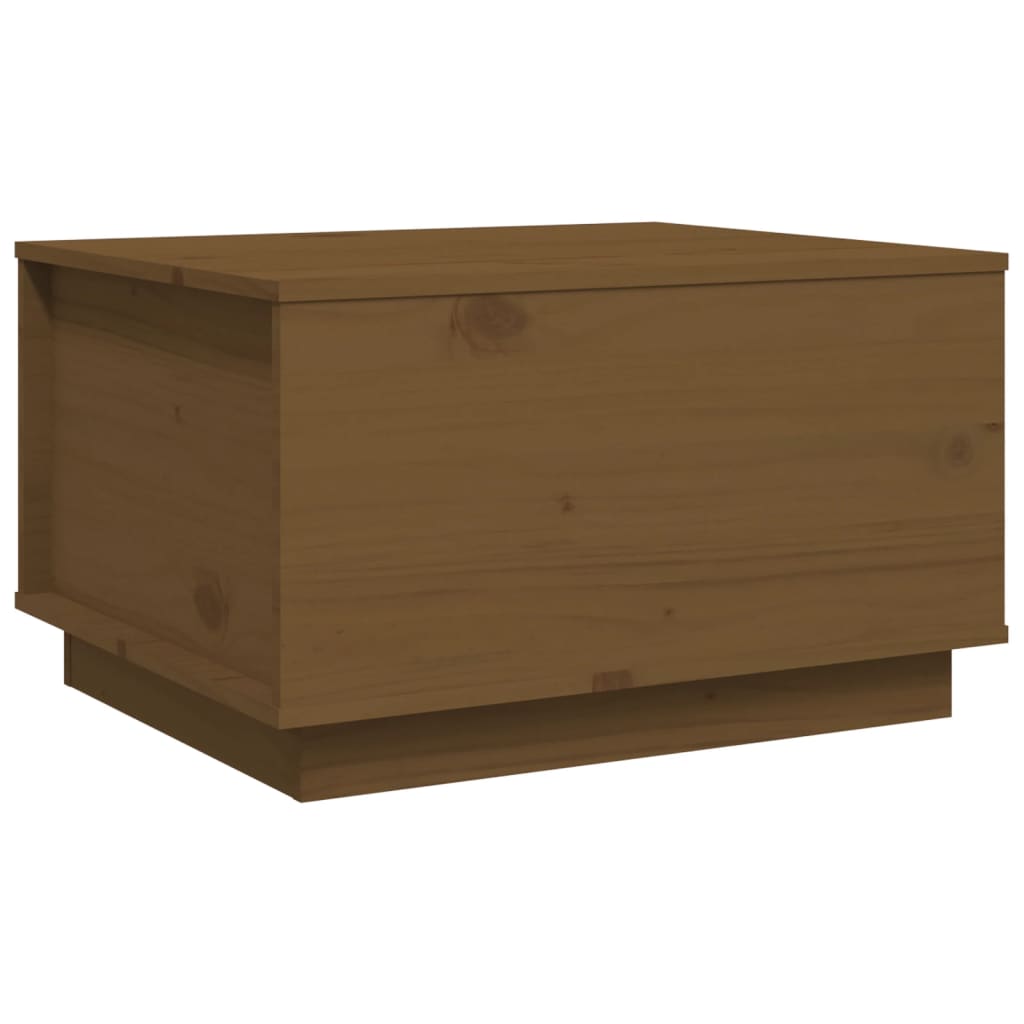 Stolić za kavu boja meda 60 x 50 x 35 cm od masivne borovine
