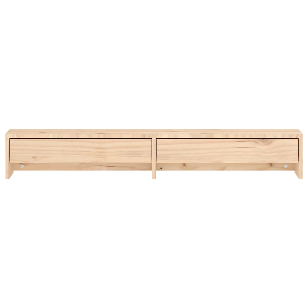 Stalak za monitor 100x27x15 cm od masivne borovine