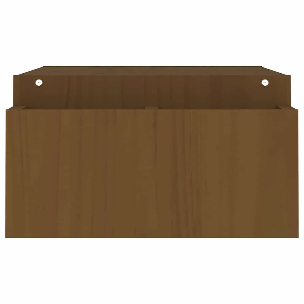 Stalak za monitor boja meda 100x27,5x15 cm od masivne borovine