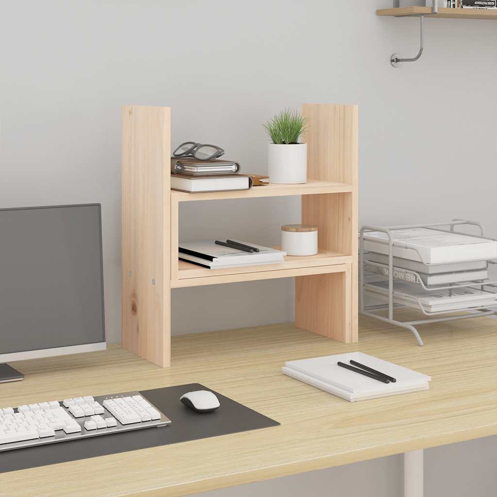 Stalak za monitor (39 - 72) x 17 x 43 cm od masivne borovine