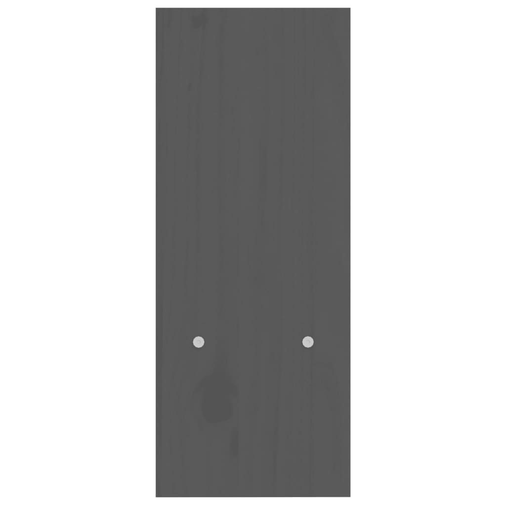 Stalak za monitor sivi (39 - 72) x 17 x 43 cm masivna borovina
