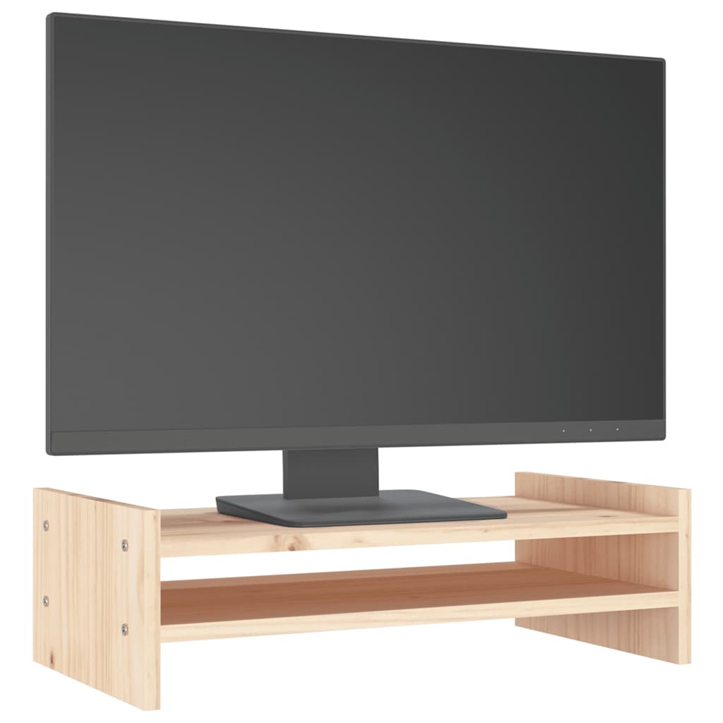 Stalak za monitor 50 x 27 x 15 cm od masivne borovine