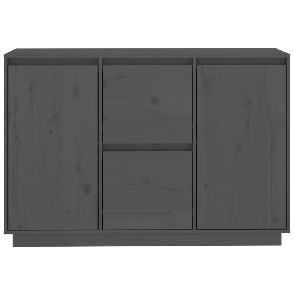Komoda siva 111 x 34 x 75 cm od masivne borovine