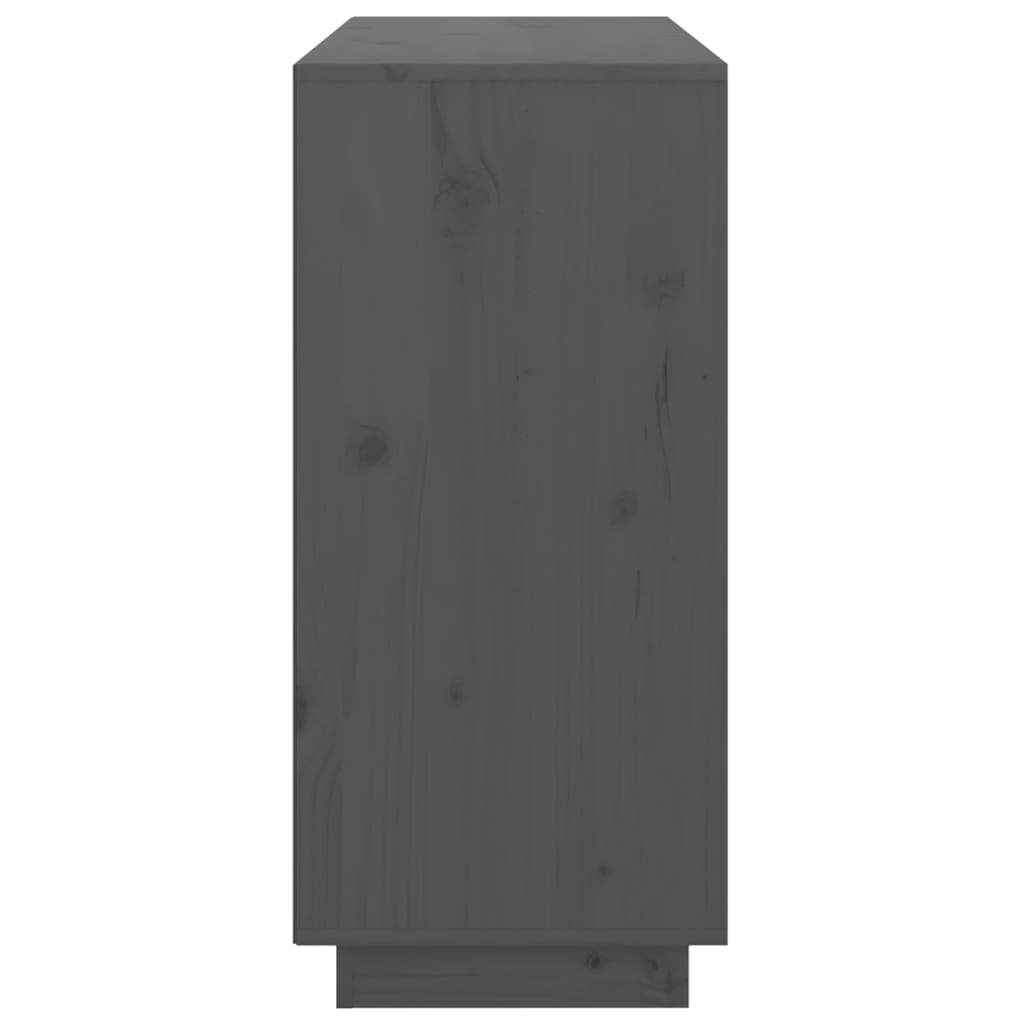 Komoda siva 111 x 34 x 75 cm od masivne borovine