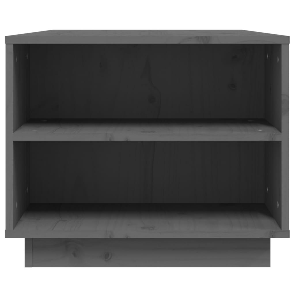 Stolić za kavu sivi 90 x 49 x 40,5 cm od masivne borovine