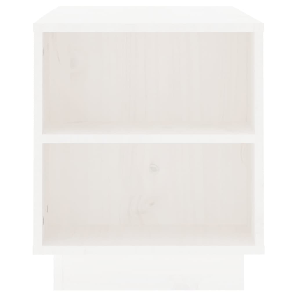 TV ormarić bijeli 110 x 35 x 40,5 cm od masivne borovine