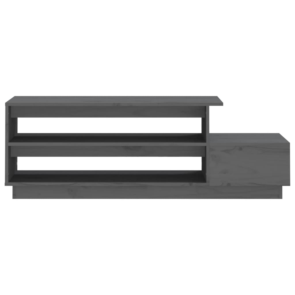 Stolić za kavu sivi 120 x 50 x 40,5 cm od masivne borovine