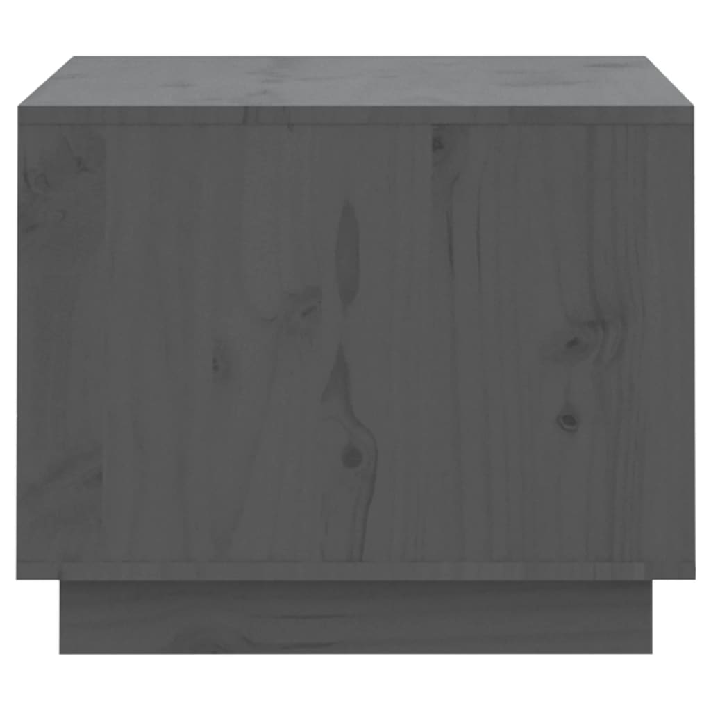 Stolić za kavu sivi 120 x 50 x 40,5 cm od masivne borovine