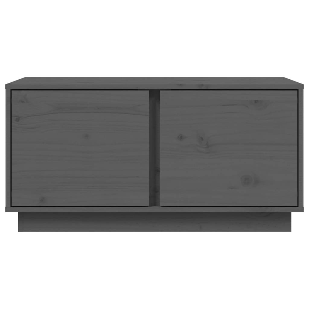Stolić za kavu sivi 80x50x40 cm od masivne borovine