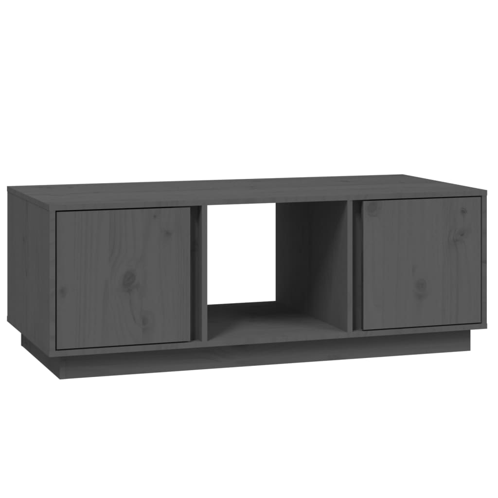Stolić za kavu sivi 110 x 50 x 40 cm od masivne borovine