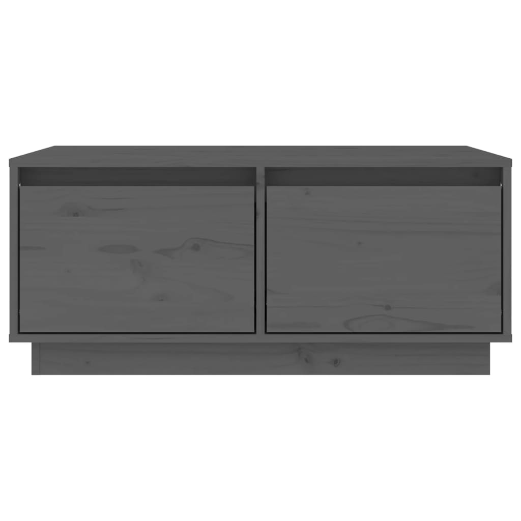 Stolić za kavu sivi 80 x 50 x 35 cm od masivne borovine