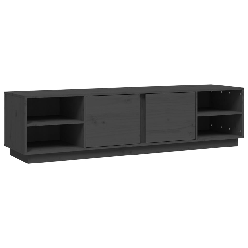 TV ormarić sivi 156 x 40 x 40 cm od masivne borovine