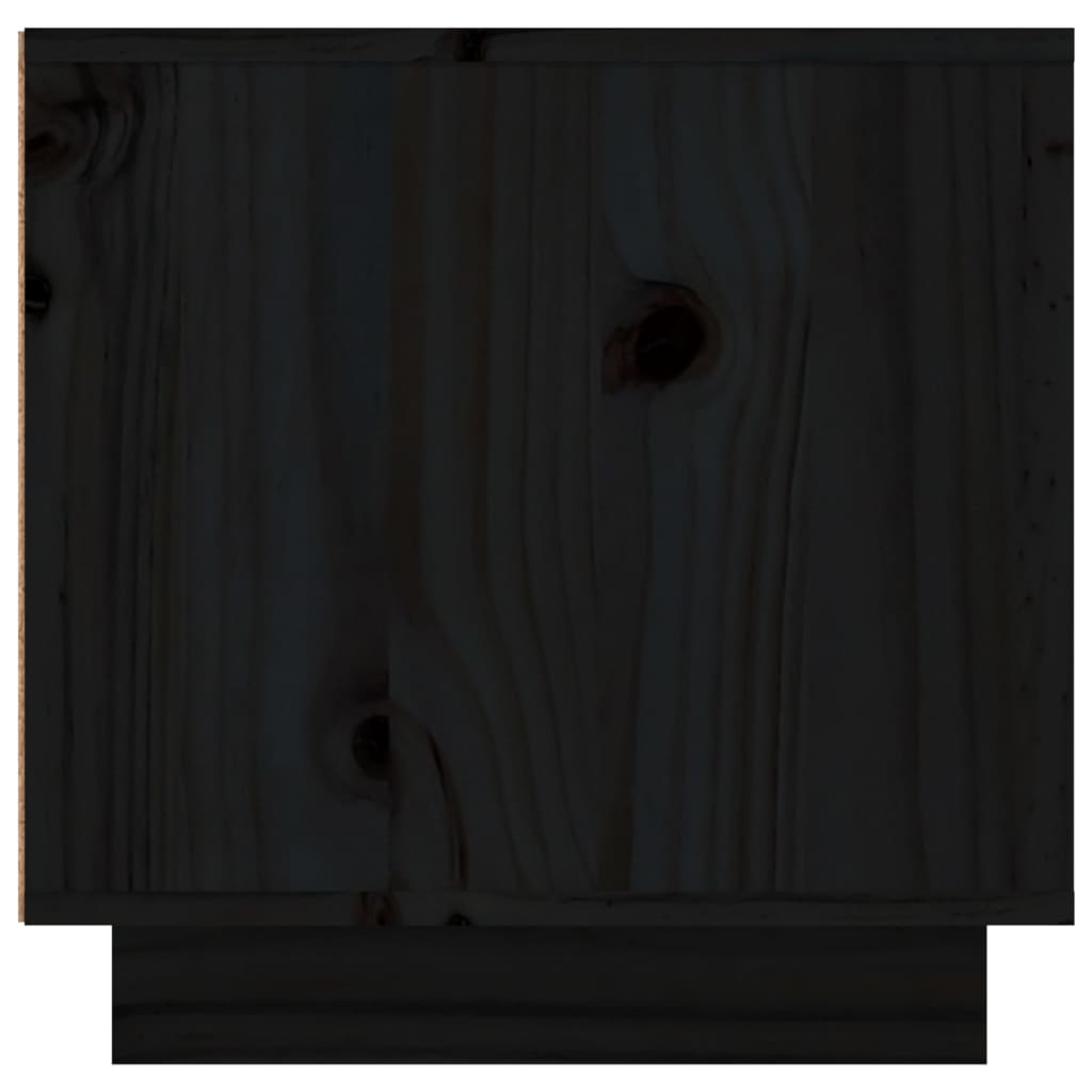 TV ormarić crni 156 x 40 x 40 cm od masivne borovine