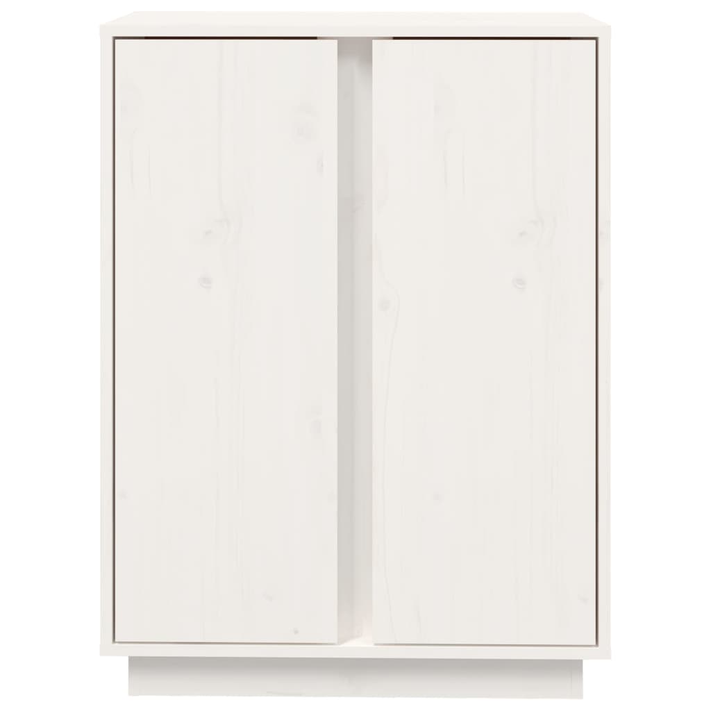 Komoda bijela 60 x 35 x 80 cm od masivne borovine