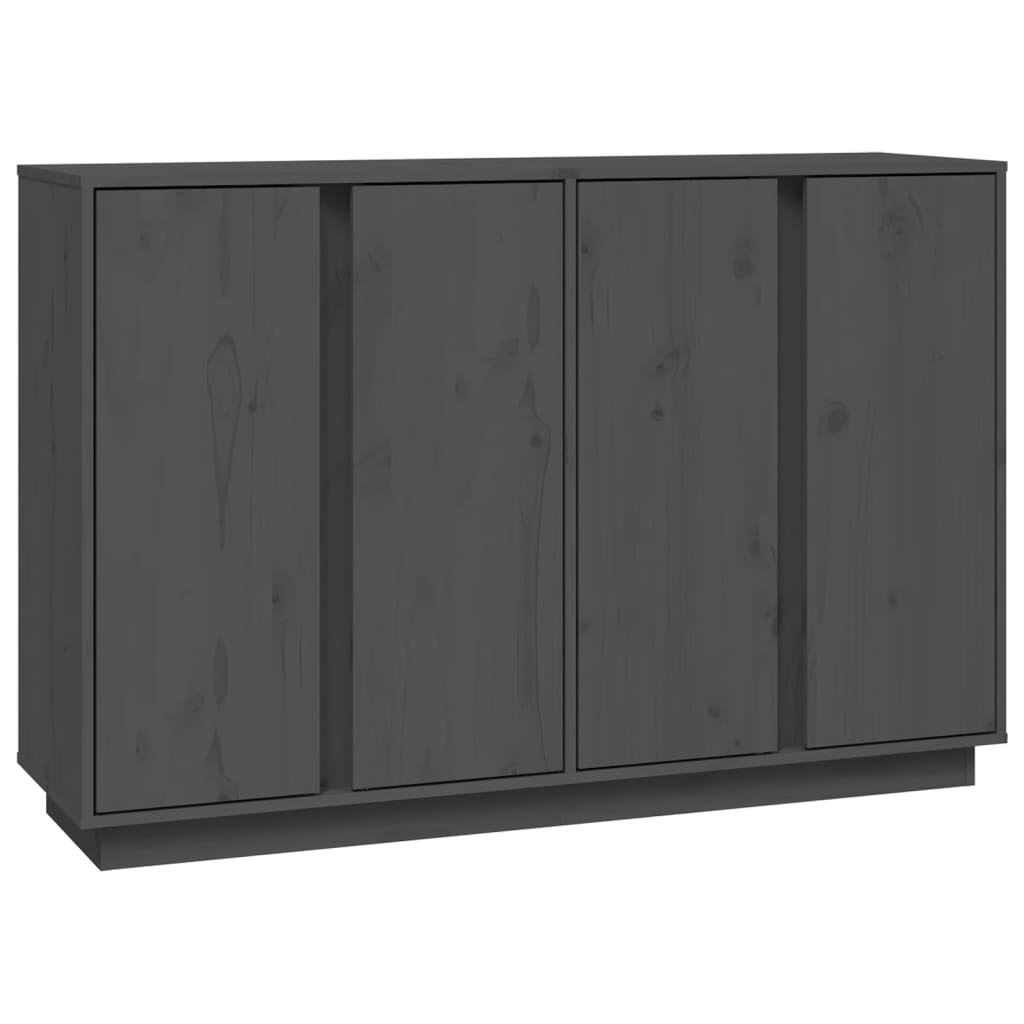 Komoda siva 120 x 35 x 80 cm od masivne borovine