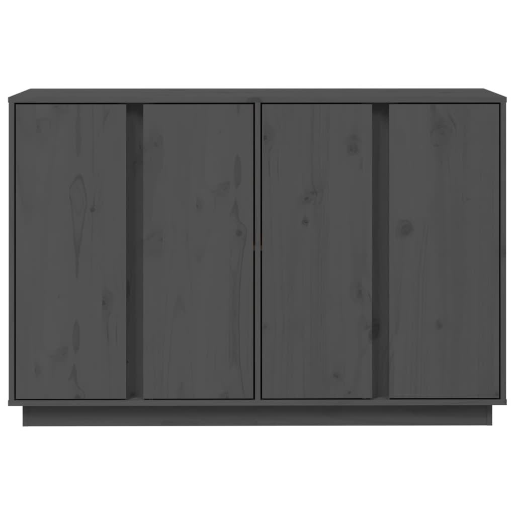 Komoda siva 120 x 35 x 80 cm od masivne borovine