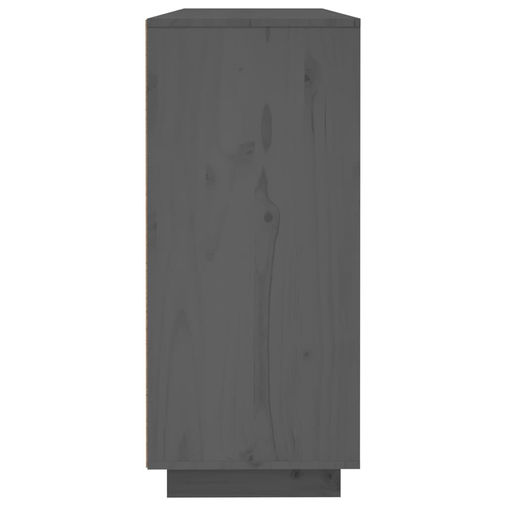 Komoda siva 120 x 35 x 80 cm od masivne borovine