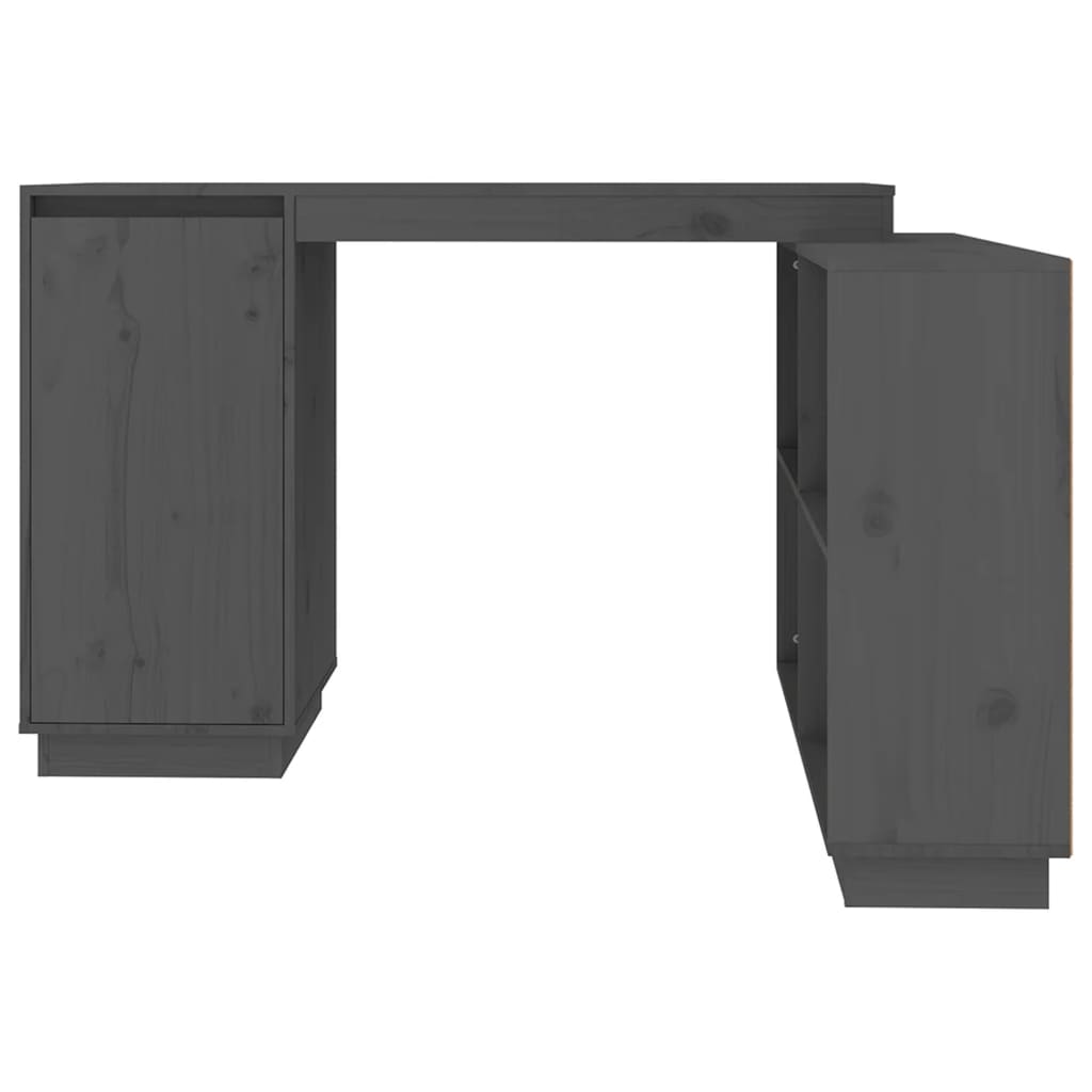 Radni stol sivi 110 x 50 x 75 cm od masivne borovine