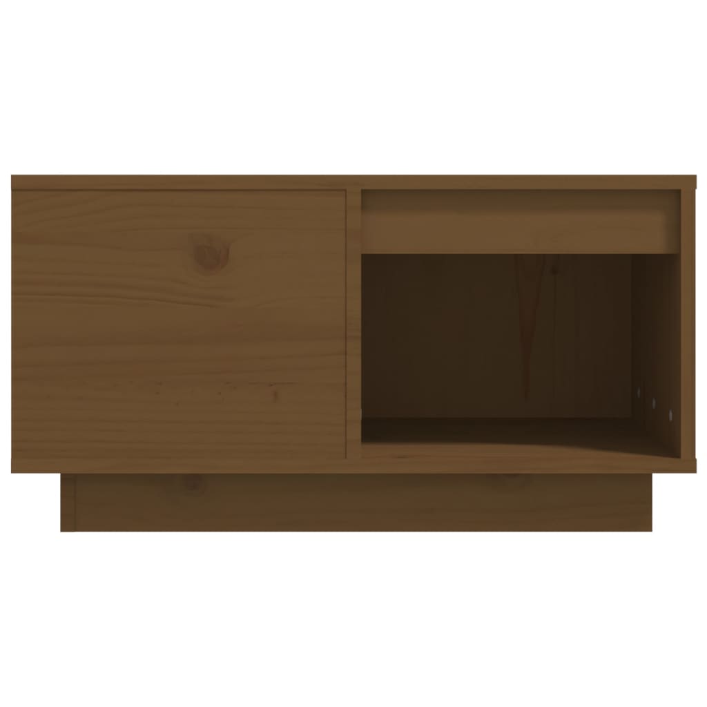 Stolić za kavu boja meda 60 x 61 x 32,5 cm od masivne borovine