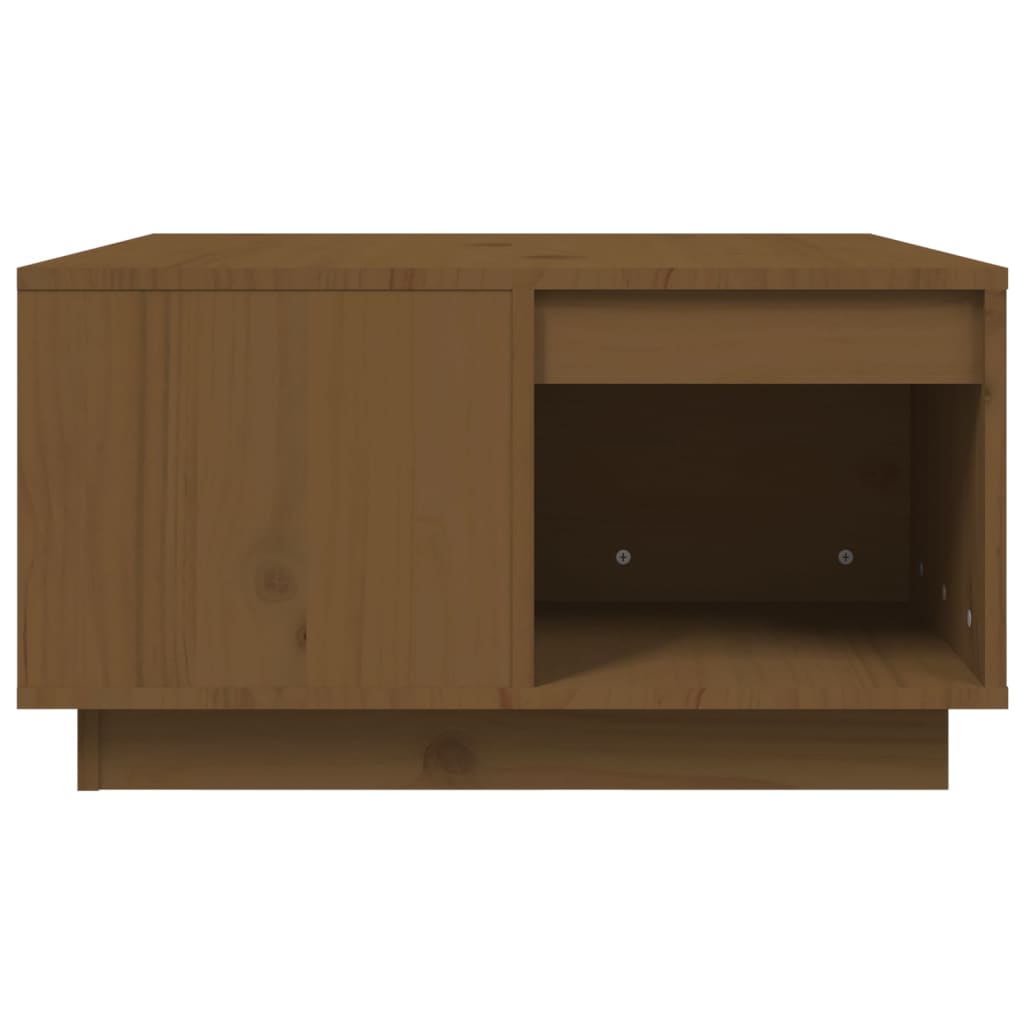 Stolić za kavu boja meda 60 x 61 x 32,5 cm od masivne borovine
