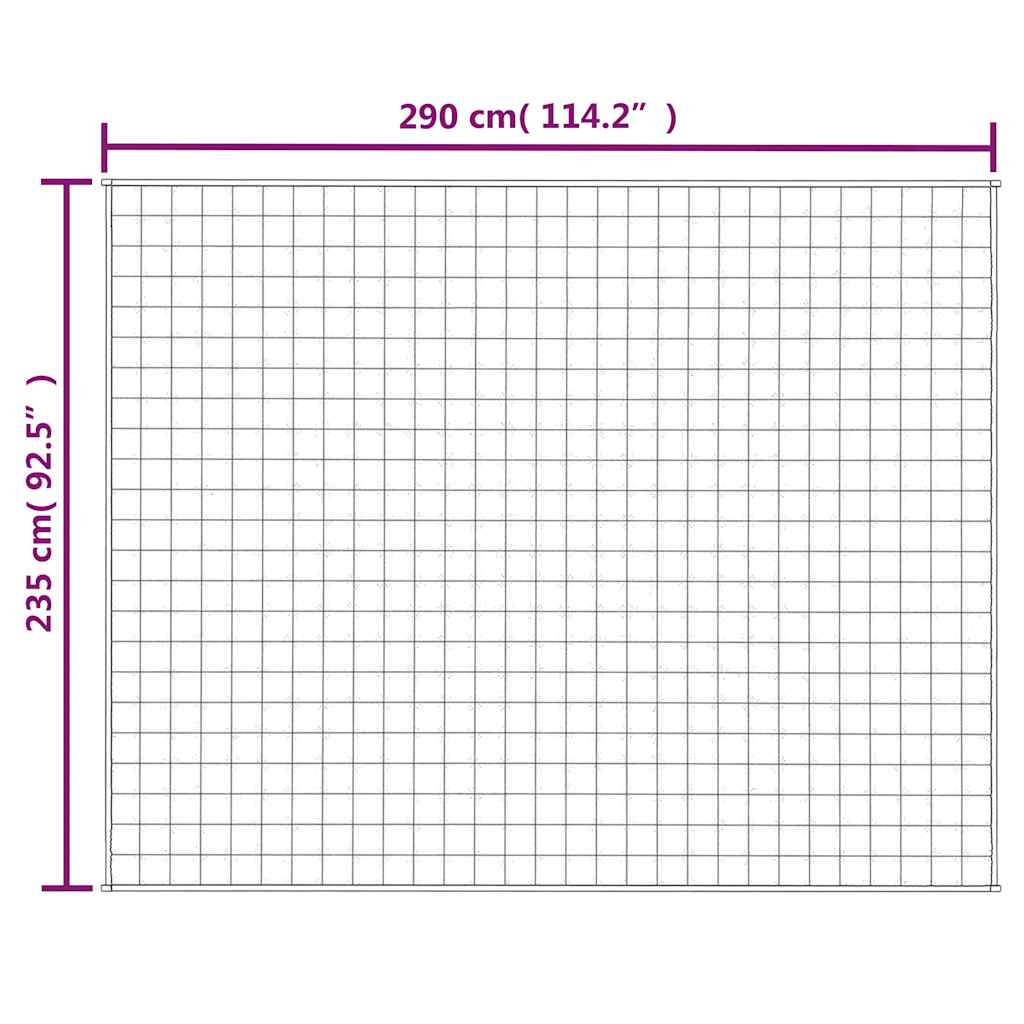 Teška deka siva 235x290 cm 15 kg od tkanine