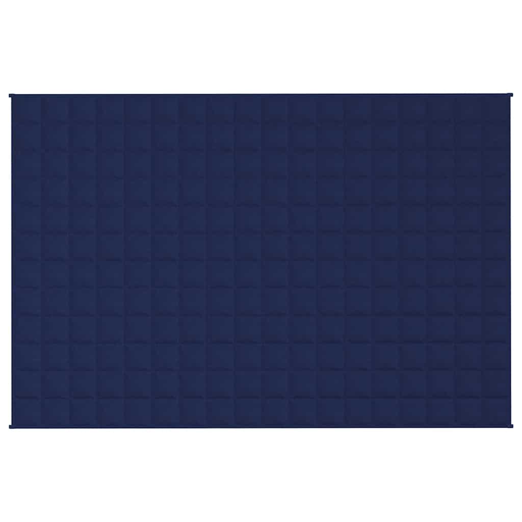 Teška deka plava 120 x 180 cm 5 kg od tkanine