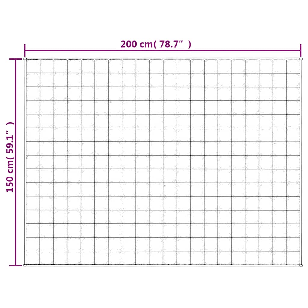 Teška deka plava 150x200 cm 11 kg od tkanine