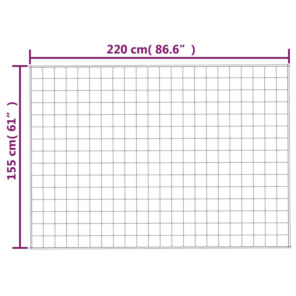 Teška deka plava 155x220 cm 7 kg od tkanine