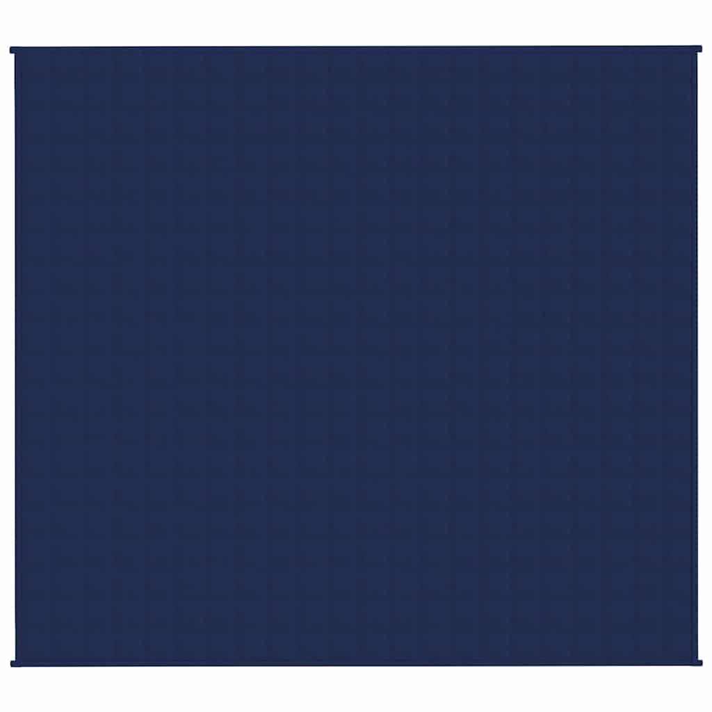 Teška deka plava 200x225 cm 9 kg od tkanine