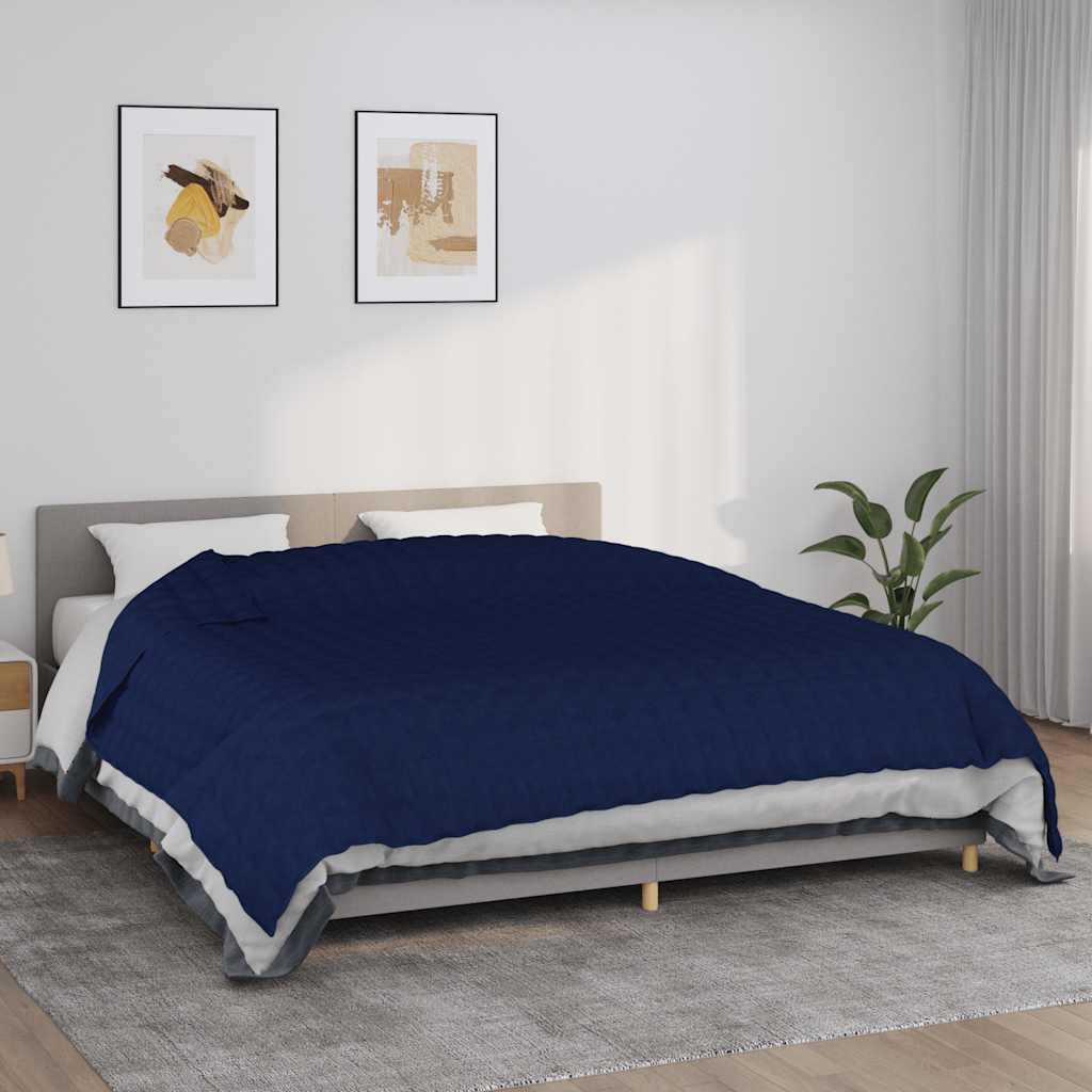 Teška deka plava 220x260 cm 11 kg od tkanine