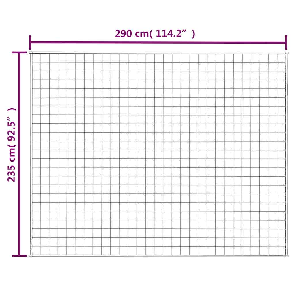 Teška deka plava 235x290 cm 11 kg od tkanine