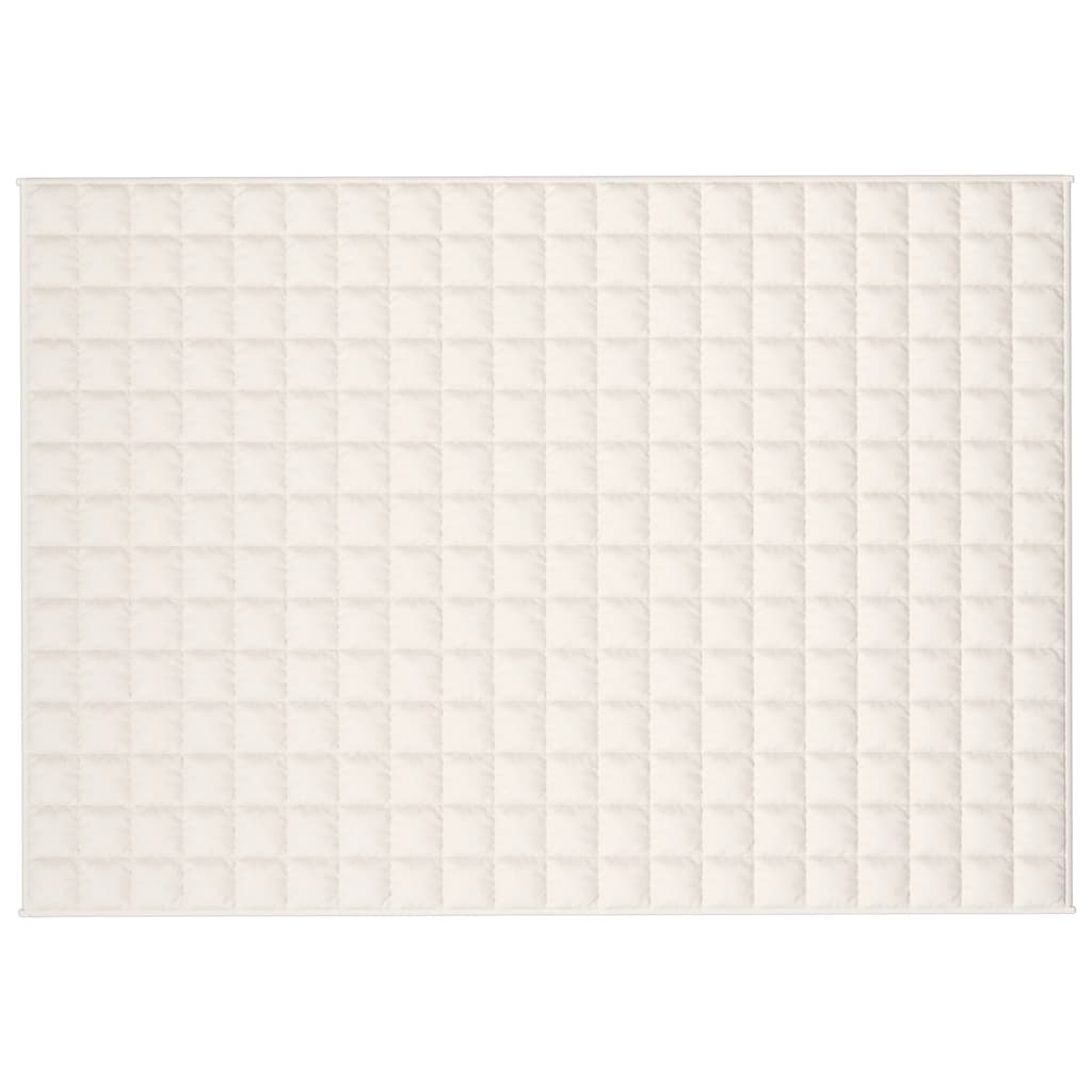 Teška deka svijetla krem 138x200 cm 6 kg od tkanine