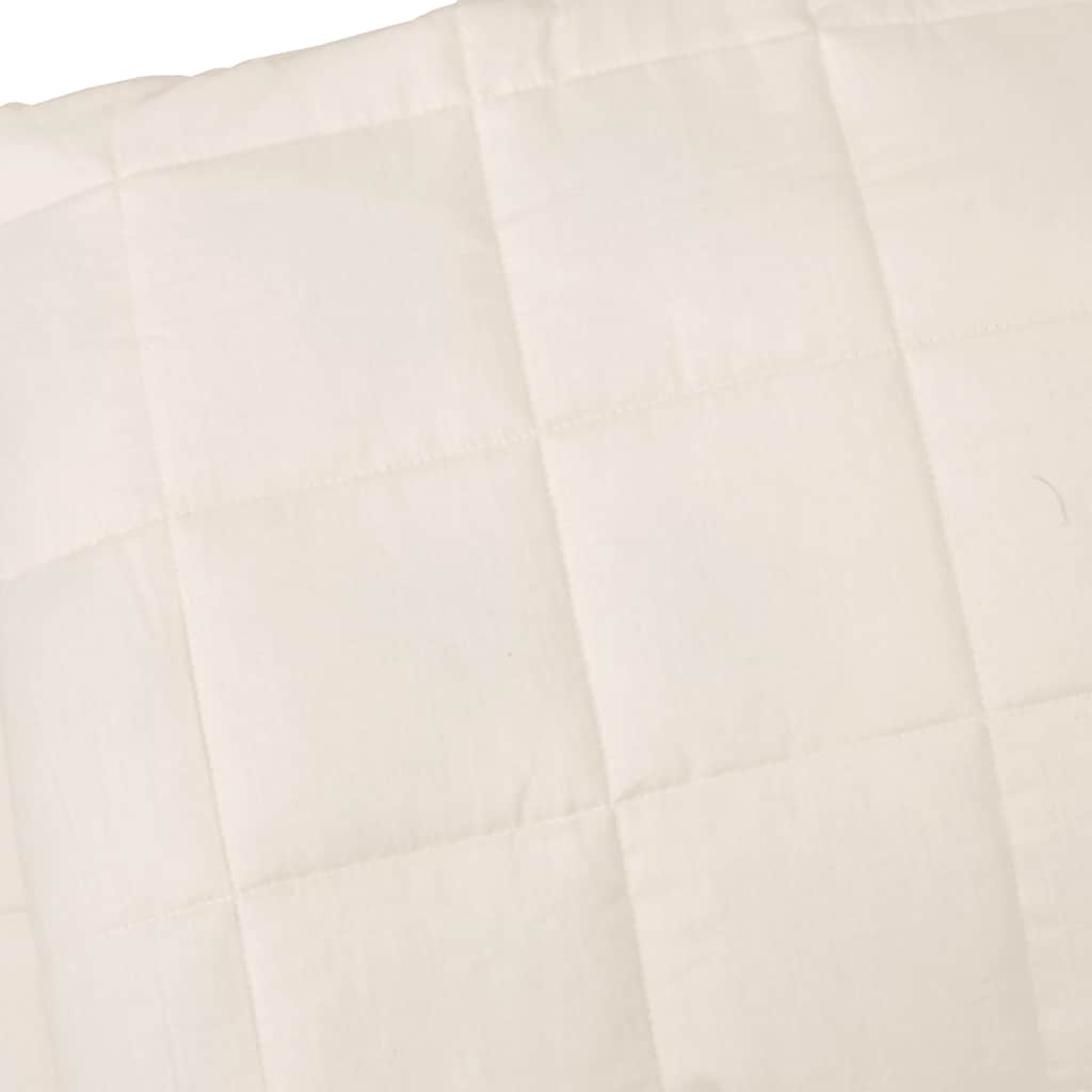Teška deka svijetla krem 200x200 cm 13 kg od tkanine
