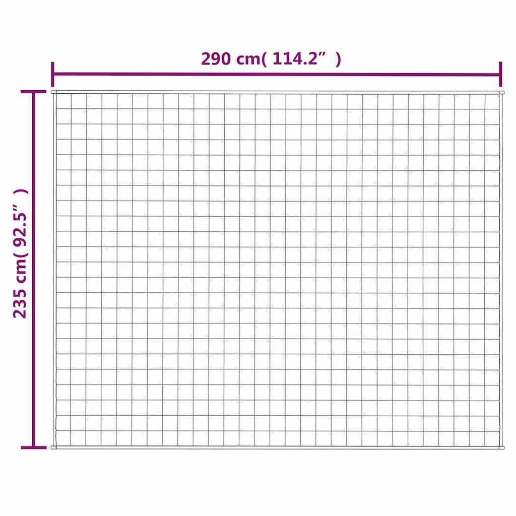 Teška deka siva 235x290 cm 15 kg od tkanine